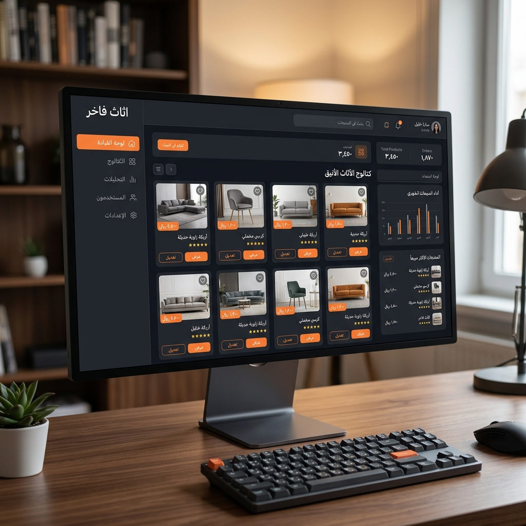 Furniture SaaS Dashboard Showcase